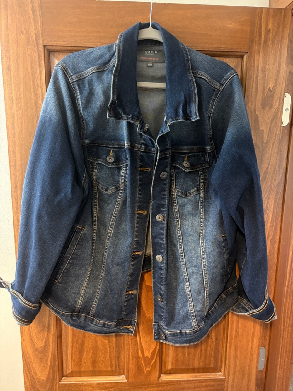 torrid Two-Tone Blue Denim Jacket